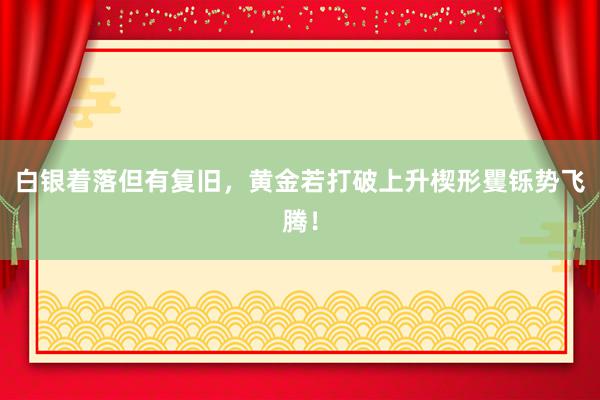 白银着落但有复旧，黄金若打破上升楔形矍铄势飞腾！